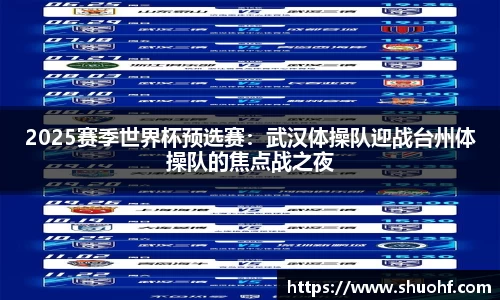 2025赛季世界杯预选赛：武汉体操队迎战台州体操队的焦点战之夜